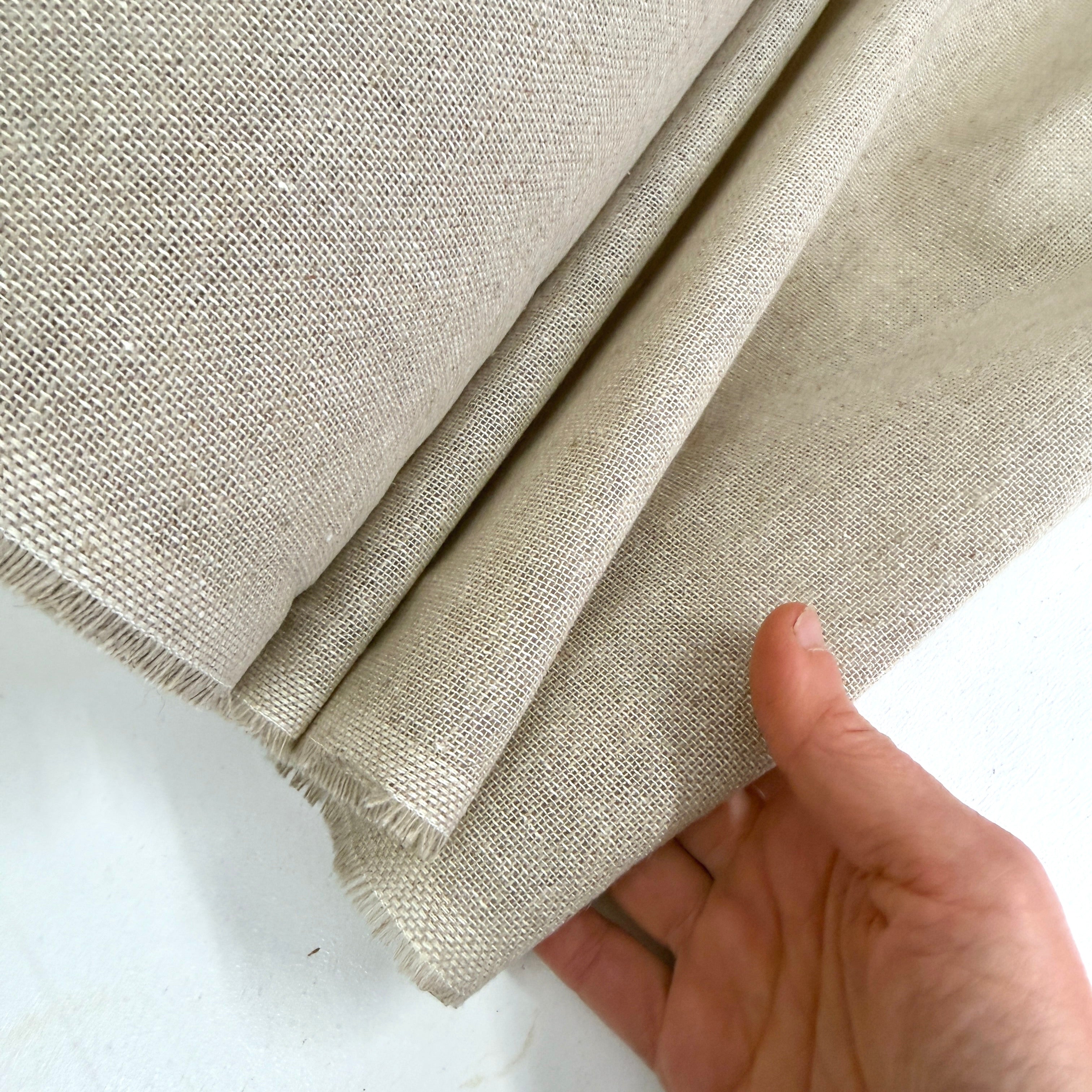 Woven Linen Cotton Scrim Fabric