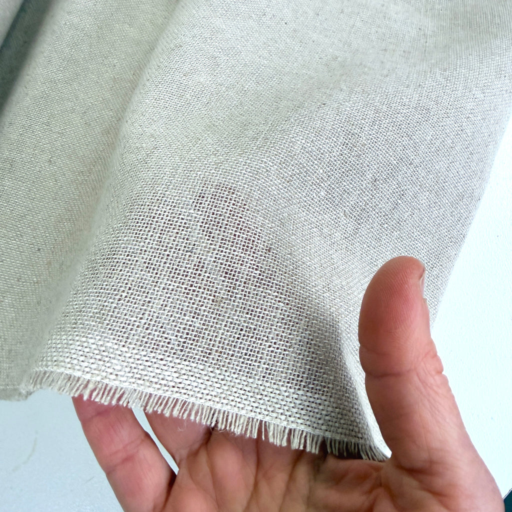 Woven Linen Cotton Scrim Fabric