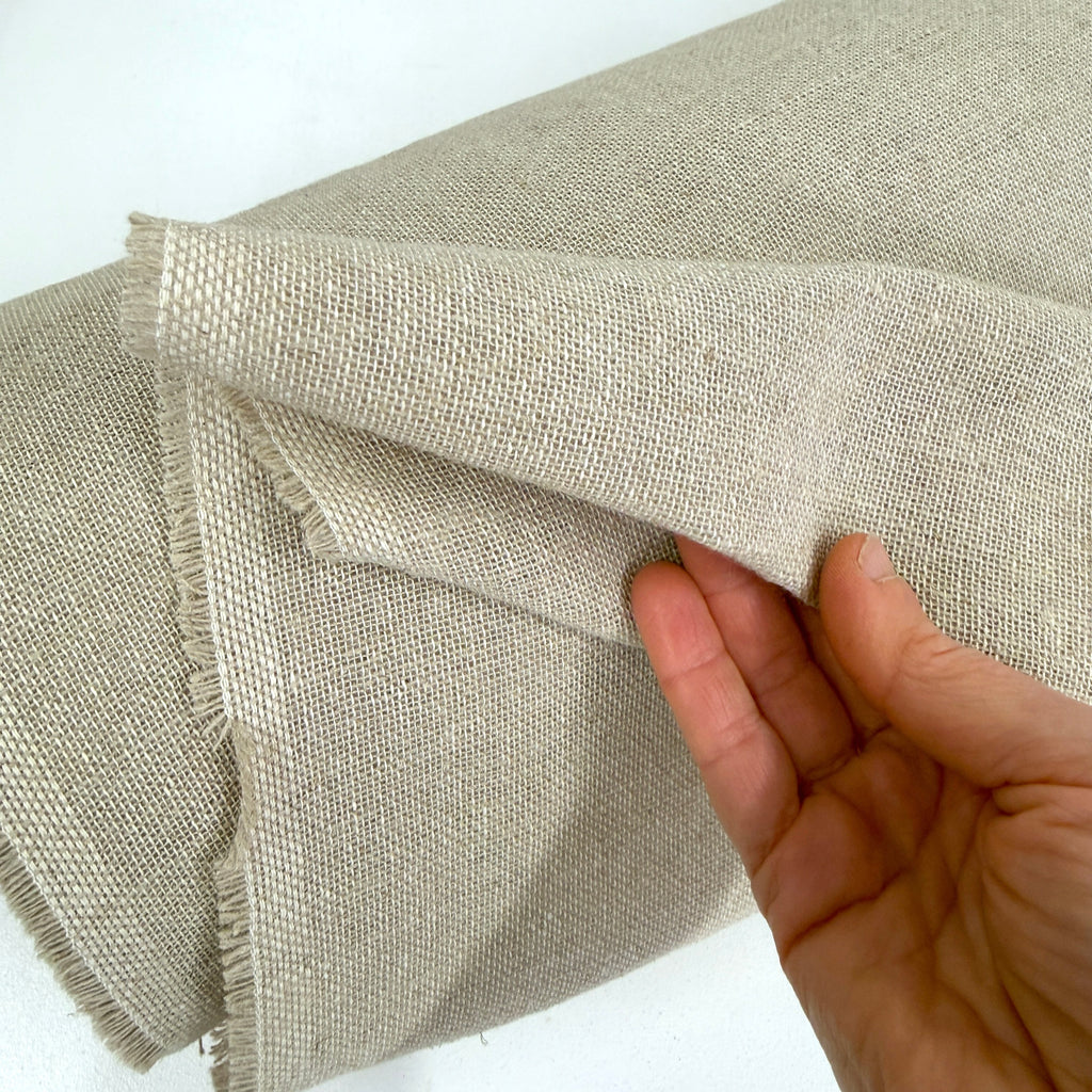 Woven Linen Cotton Scrim Fabric