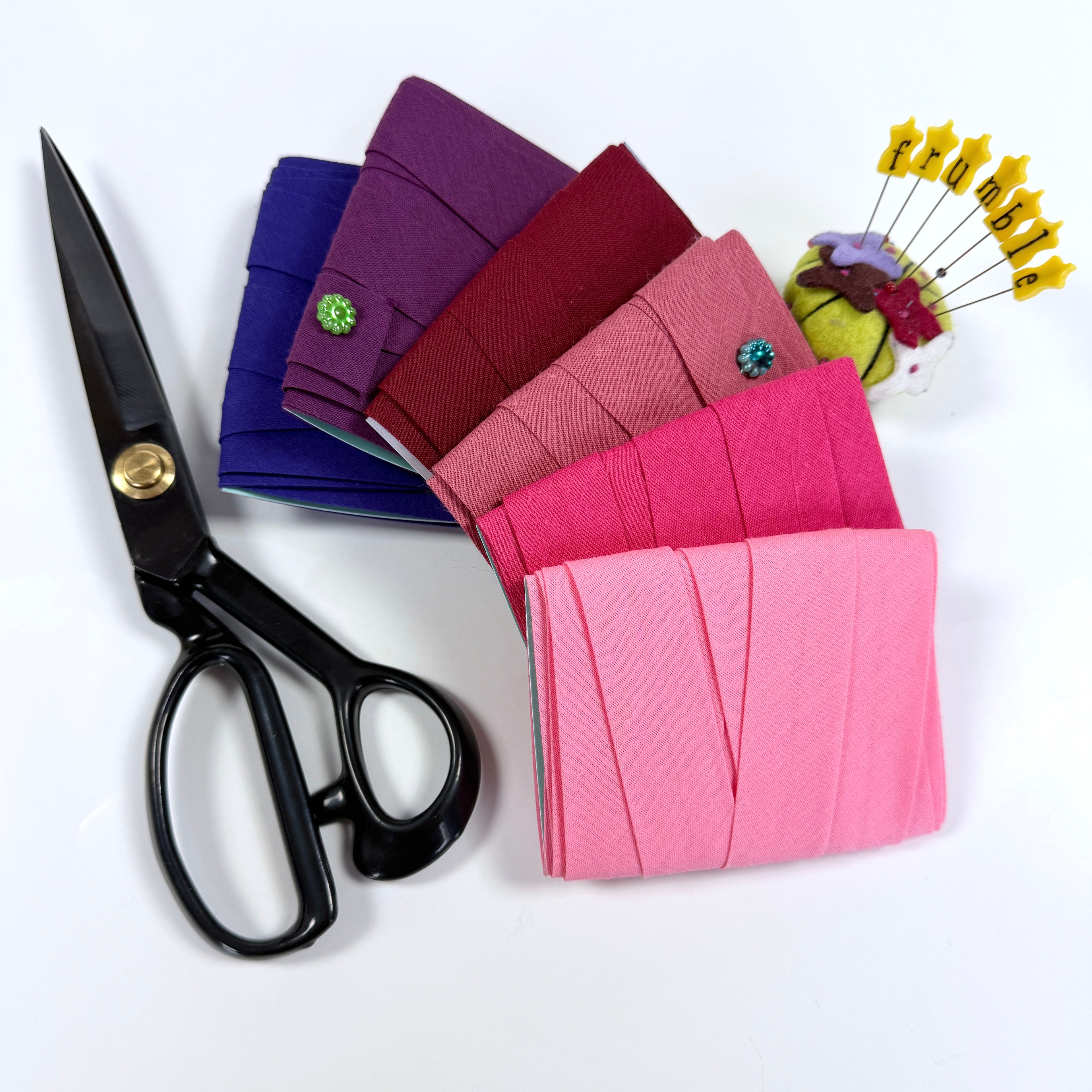 Variety Packs - 25mm Plain Bias - Pinks & Purples