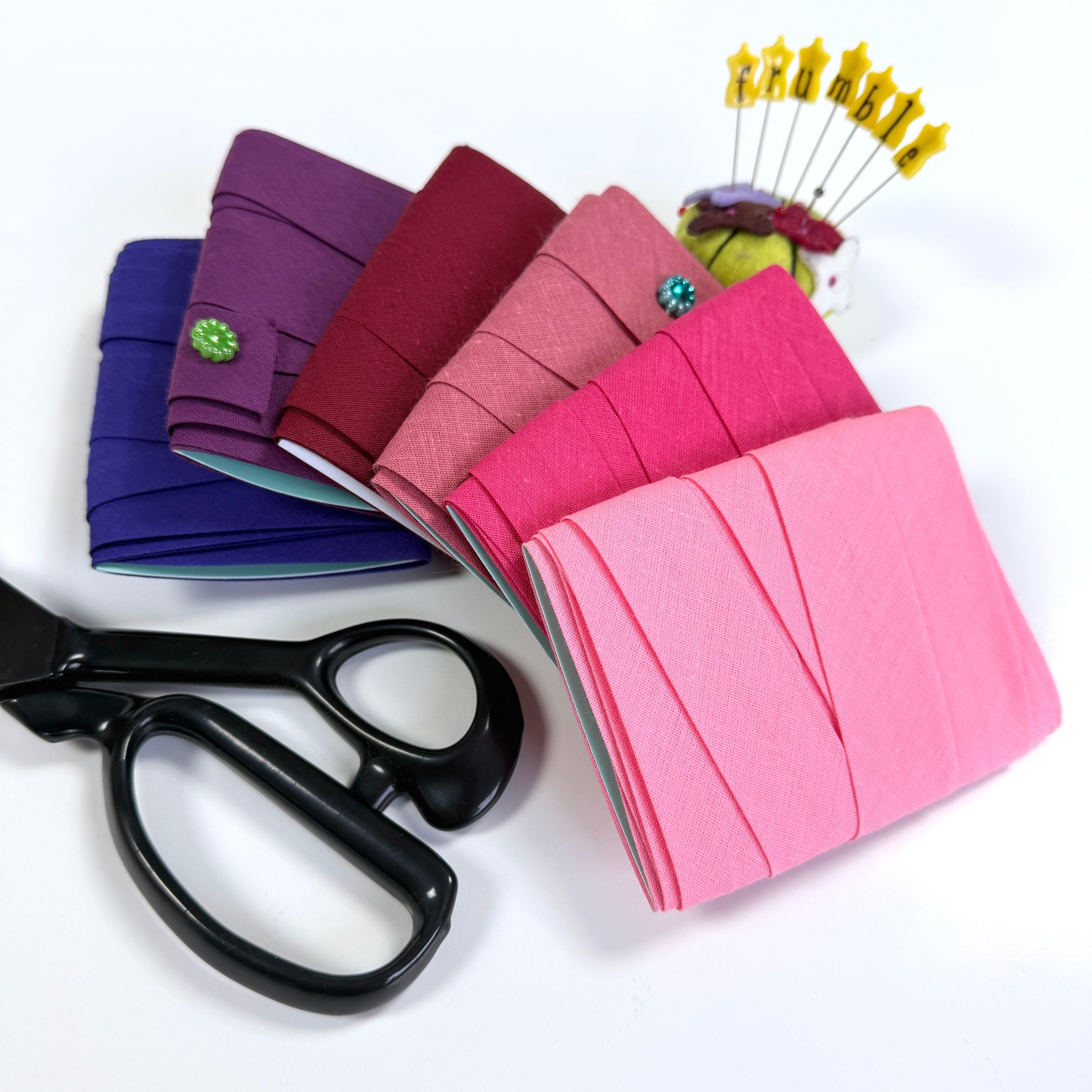 Variety Packs - 25mm Plain Bias - Pinks & Purples