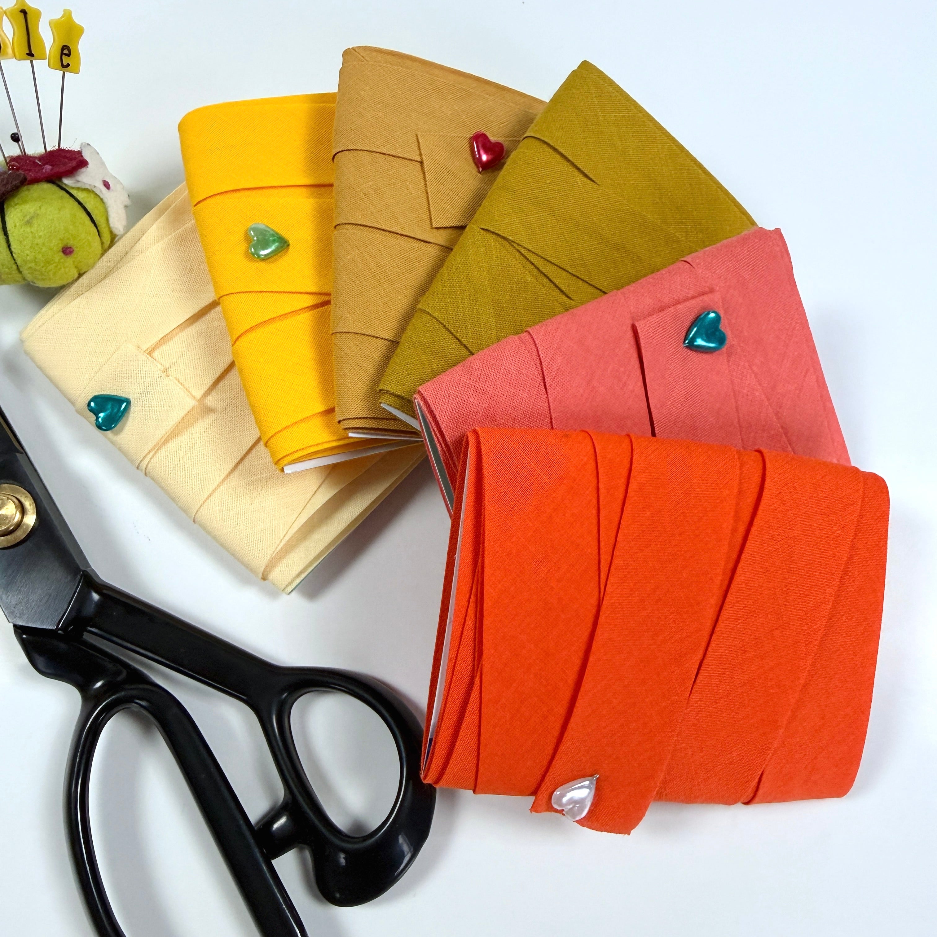 Variety Packs - 25mm Plain Bias - Warm & Yellow