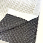 Space Foil - Shiny Silver Quilted Fabric