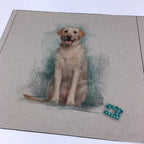 DIY Cushion Panel - Pet Labrador Dog - Linen Look Canvas