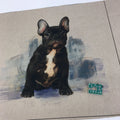 DIY Cushion Panel - French Bulldog Dog - Linen Look Canvas