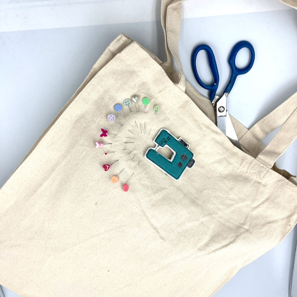 Natural Cotton Canvas Project Inspiration Bag