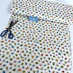 Cloud 9 Organic Cottons - Through The Window - Little Creatures Cream