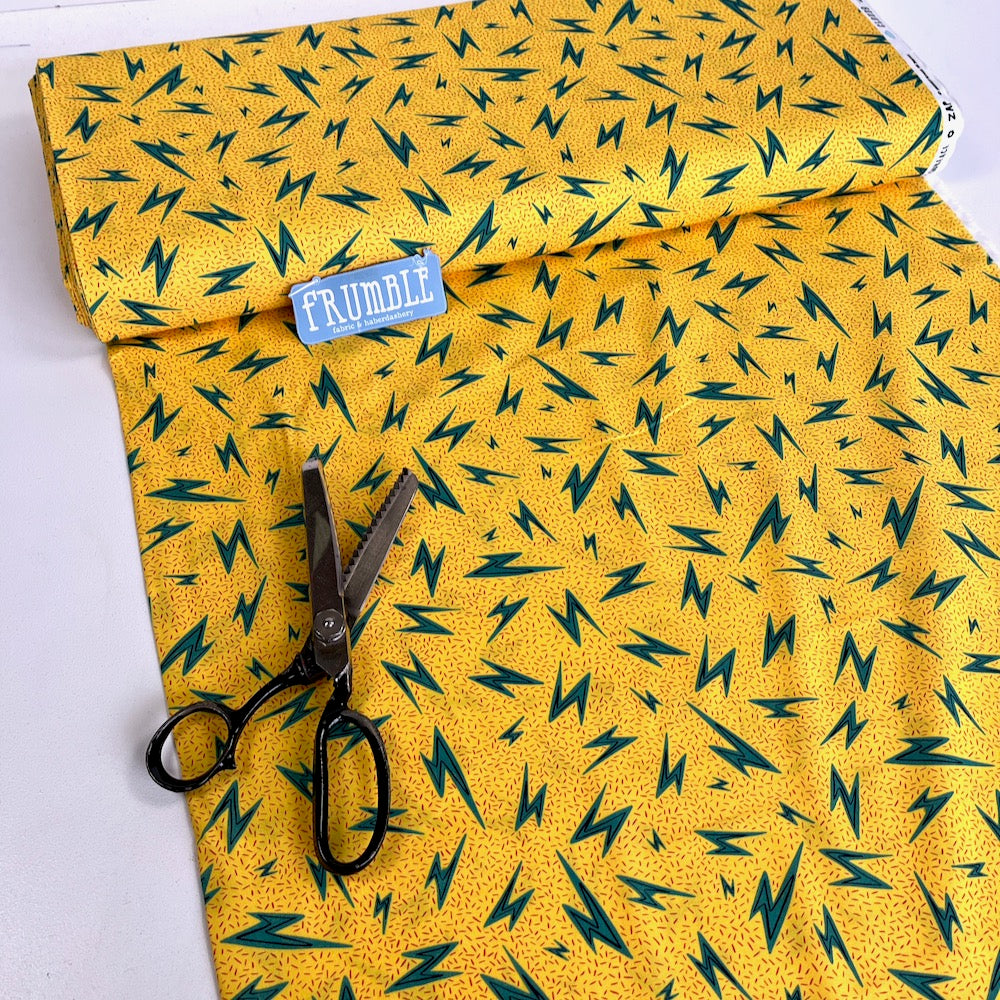 Cloud 9 Organic Cottons - High Gear - Bolts Yellow