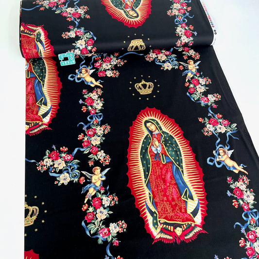 Metallic Virgin of Guadalupe Black