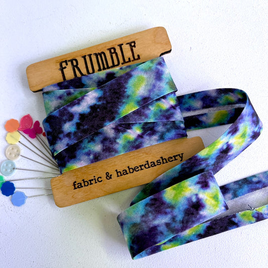 25mm Handmade Bias Binding -Limited Edition - Tie Dye