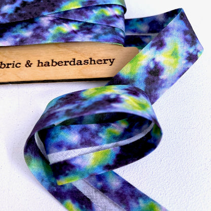 25mm Handmade Bias Binding -Limited Edition - Tie Dye