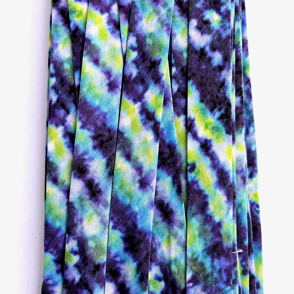 25mm Handmade Bias Binding -Limited Edition - Tie Dye