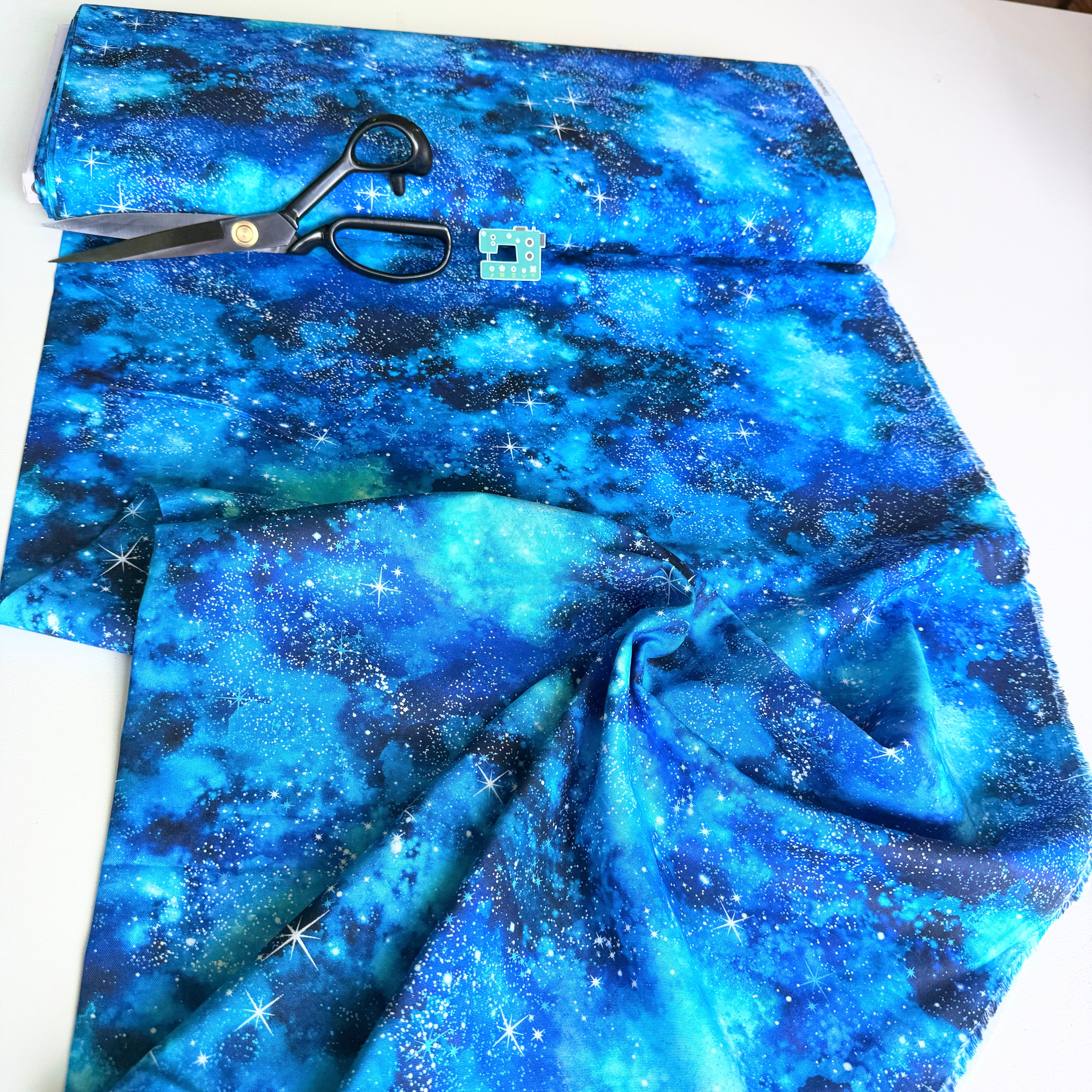 Spaced Out Stars Starry Cotton Fabric by Timeless Treasures