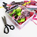 CLEARANCE 100g Pattern Bias Binding Remnant Pack : Polka/Stripe/Gingham
