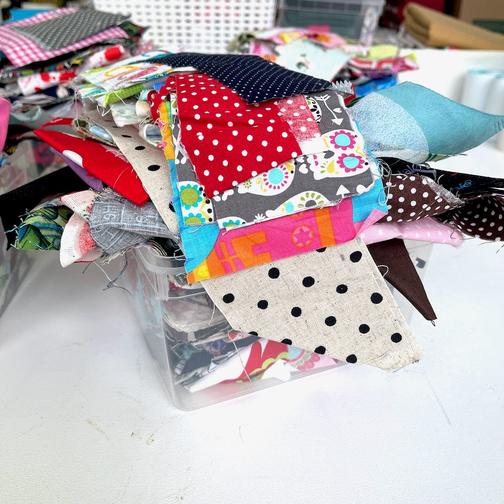1kg Fabric Remnants Scrappy Pack - Clearance