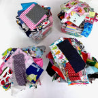 1kg Fabric Remnants Scrappy Pack - Clearance