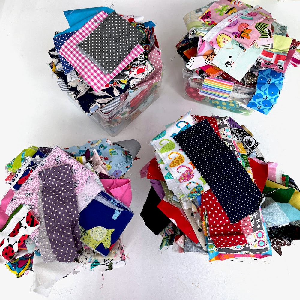 1kg Fabric Remnants Scrappy Pack - Clearance
