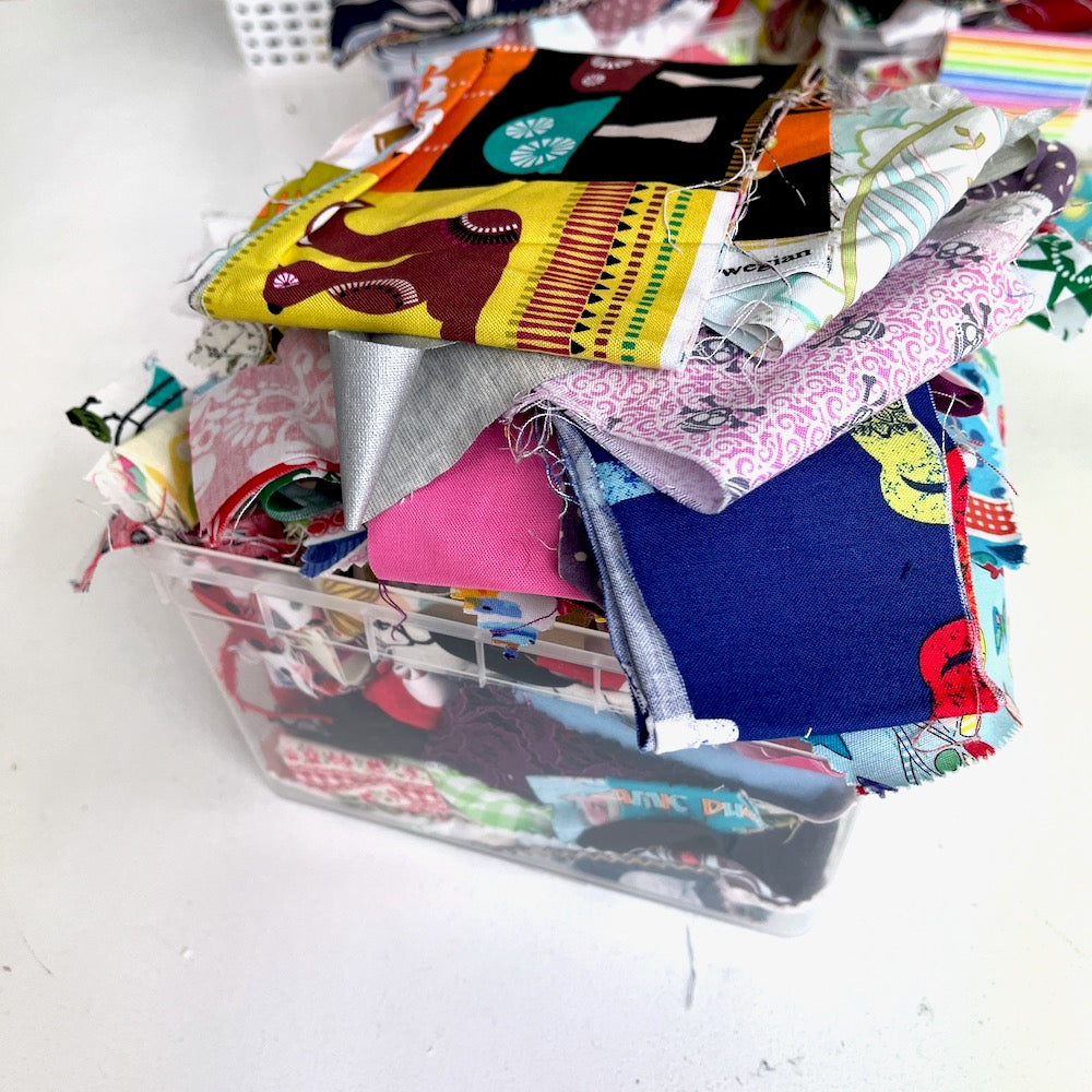 1kg Fabric Remnants Scrappy Pack - Clearance