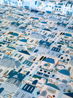 Wanderlust Blue Rooftops (Multi) by Dear Stella