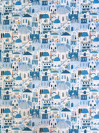 Wanderlust Blue Rooftops (Multi) by Dear Stella