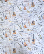 Instruments Sheet Music (Antique) by Timeless Treasures