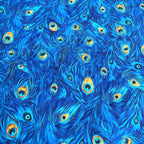 Packed Peacock Plumes (Royal) by Timeless Treasures