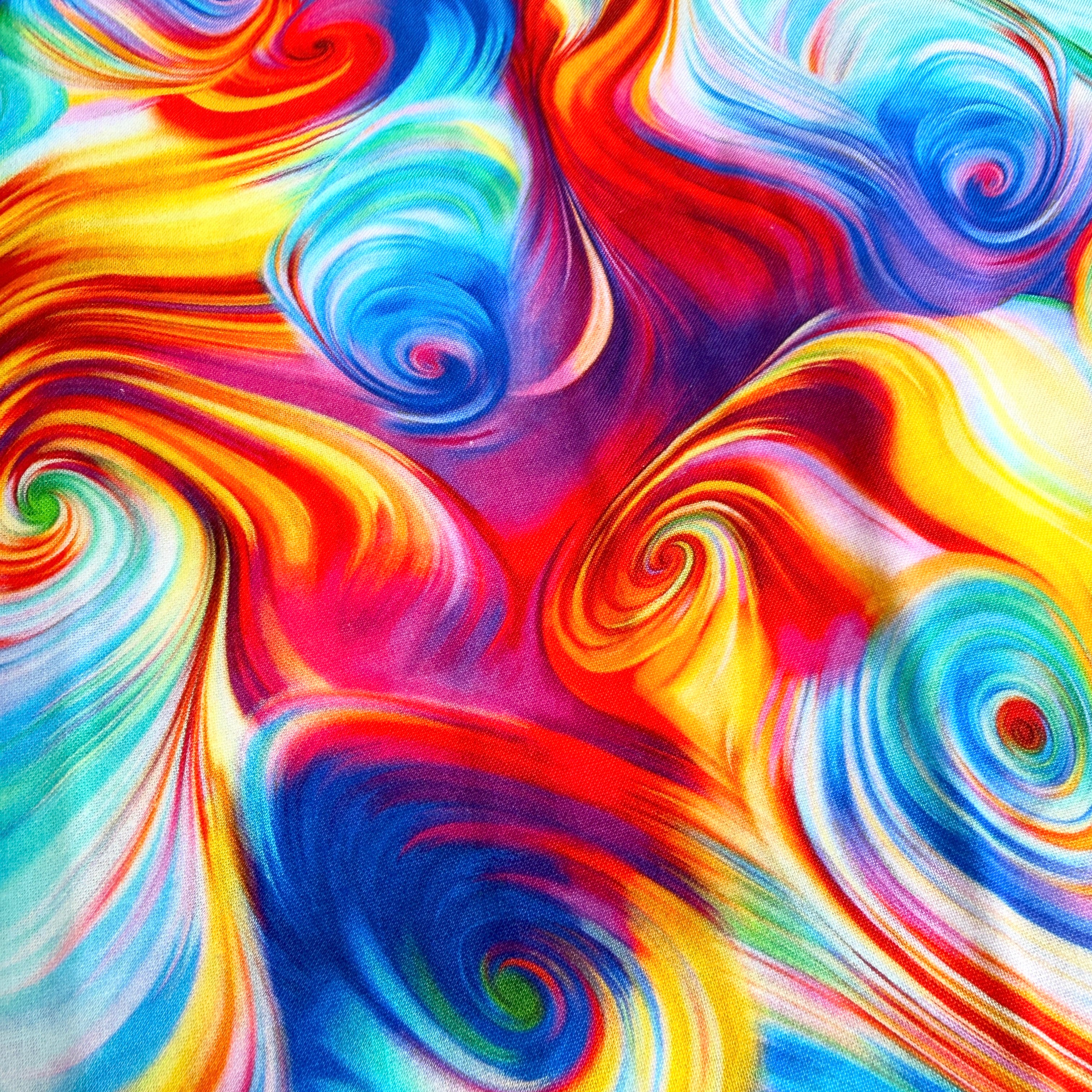 Abstract Swirl (Rainbow) by Timeless Treasures