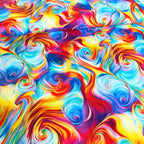 Abstract Swirl (Rainbow) by Timeless Treasures