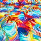 Abstract Swirl (Rainbow) by Timeless Treasures