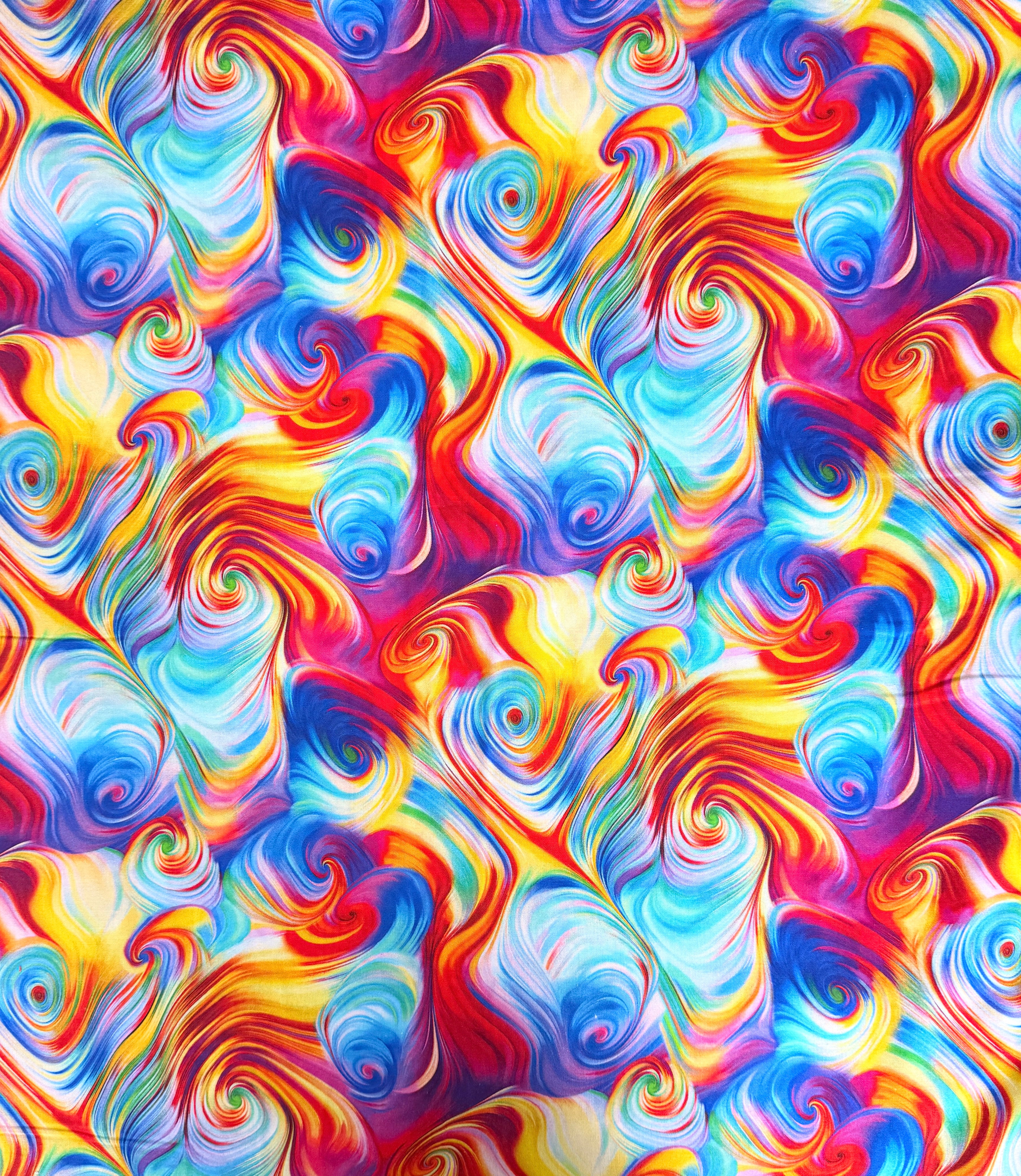 Abstract Swirl (Rainbow) by Timeless Treasures