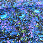 Butterfly Marble Metallic (Black) by Timeless Treasures