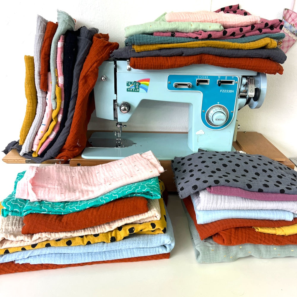 500g Double Gauze Cotton Fabric Remnant Pack - Clearance