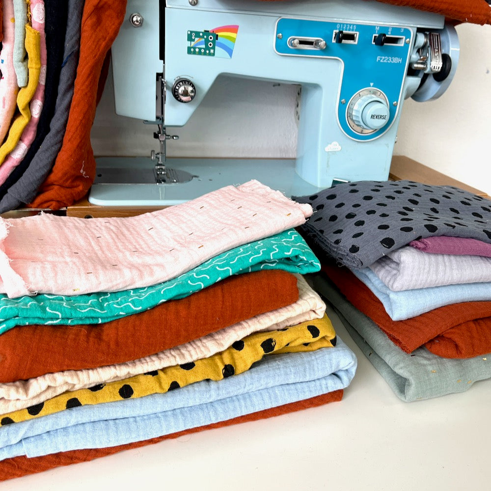 500g Double Gauze Cotton Fabric Remnant Pack - Clearance