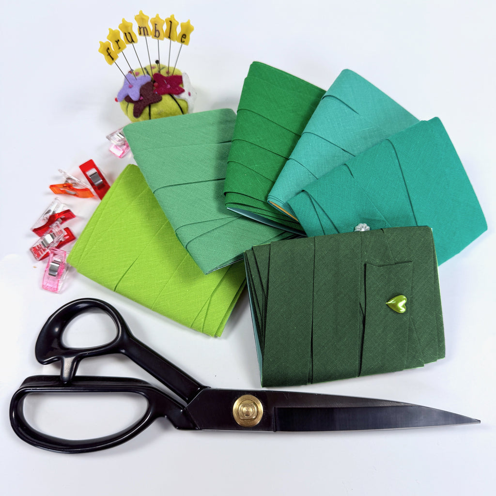 Variety Packs - 25mm Plain Bias - Greens