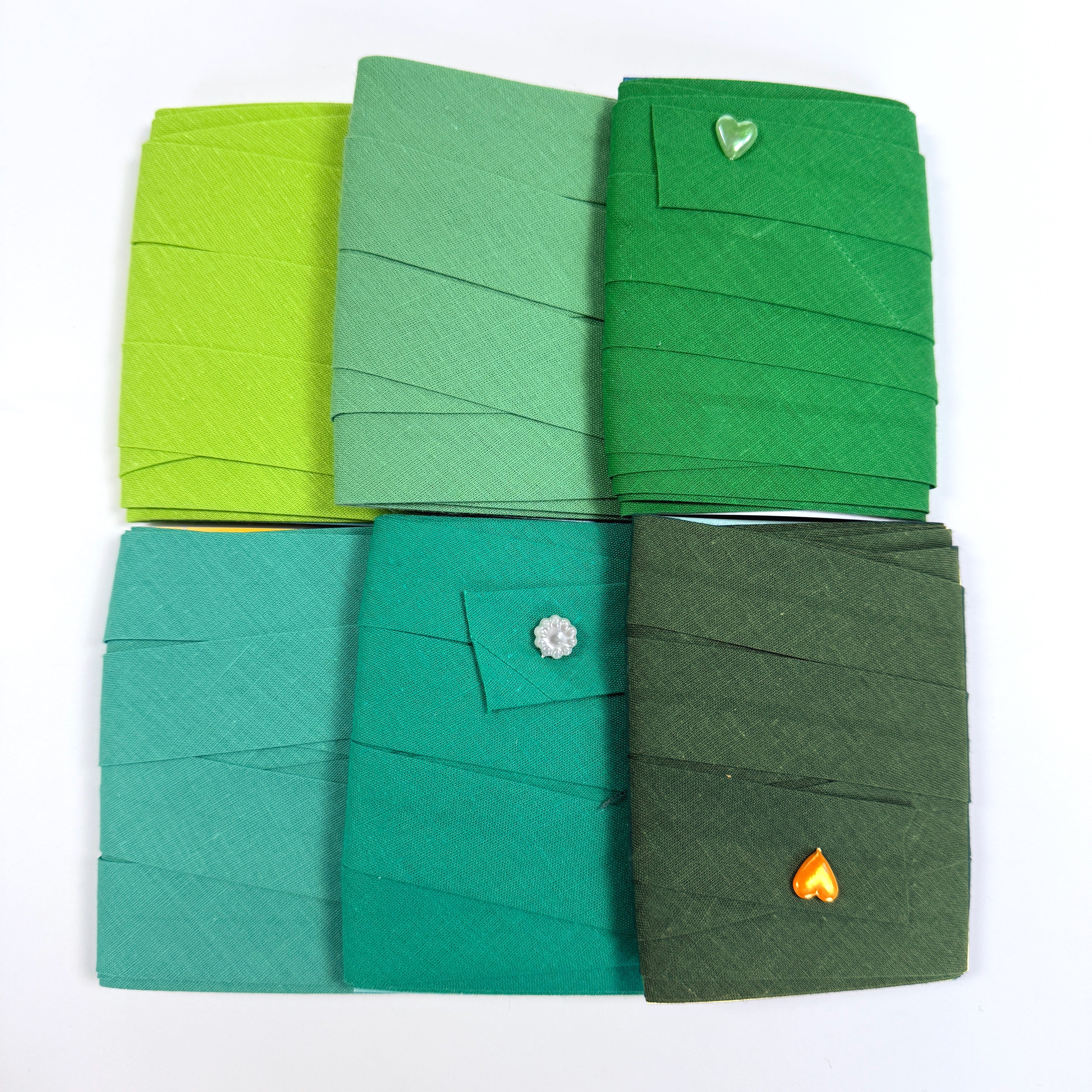 Variety Packs - 25mm Plain Bias - Greens