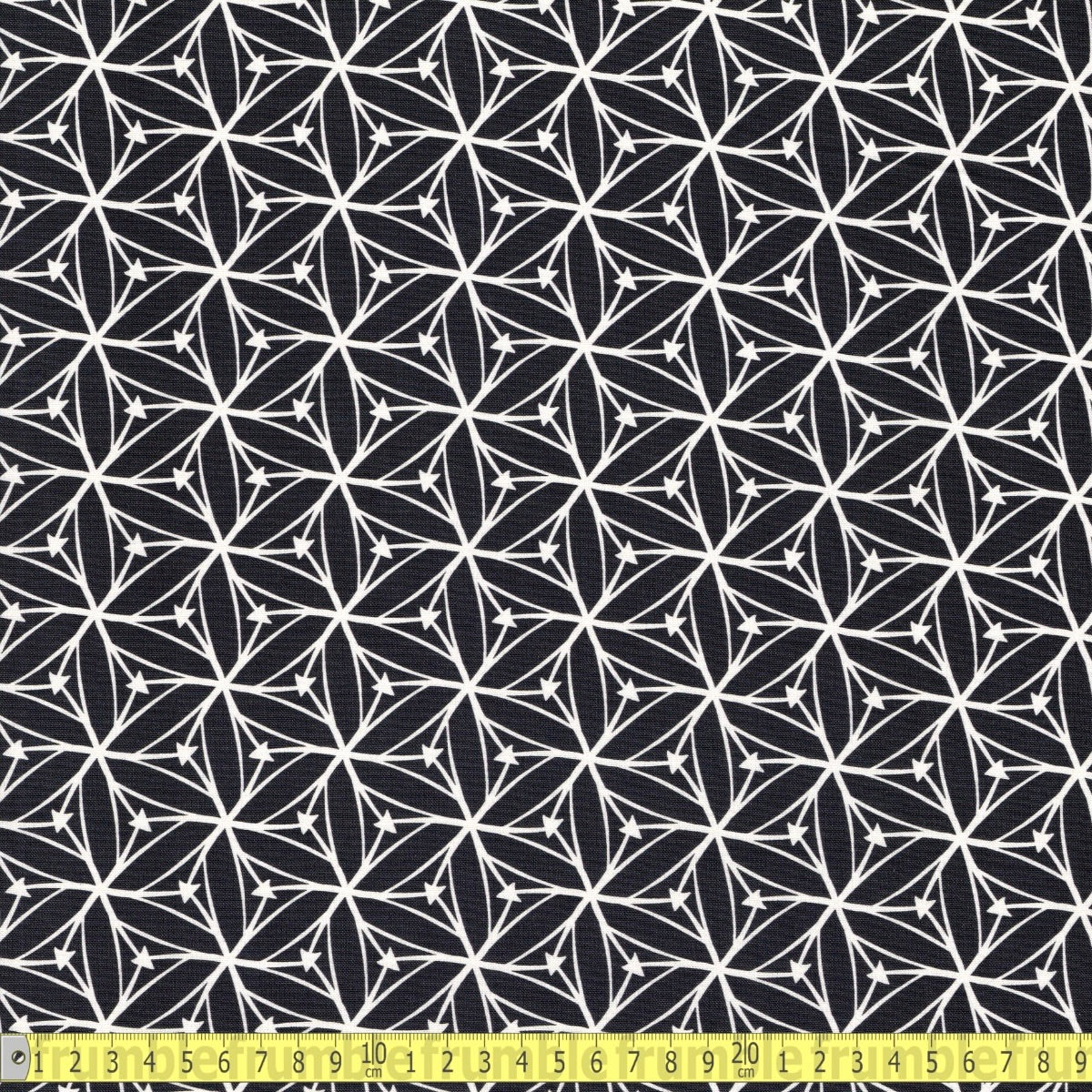 Blast Off Stargazer (Dark Grey) GOTS Organic Fabric by Cloud 9