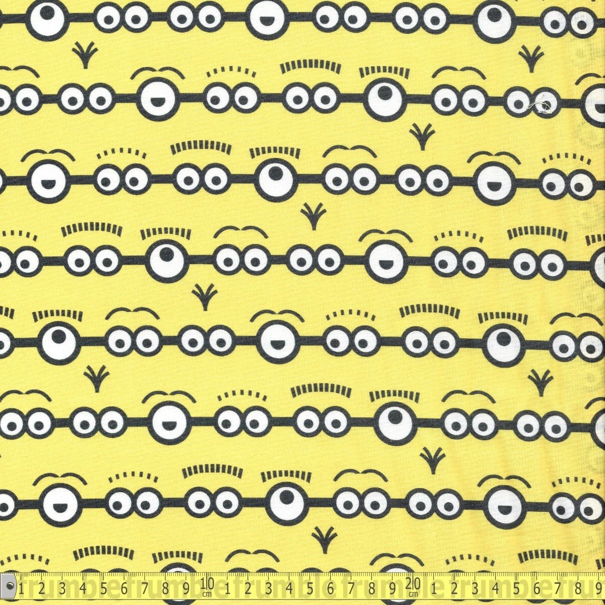 The Minions Stripe (Yellow) Fabric by Springs Creative
