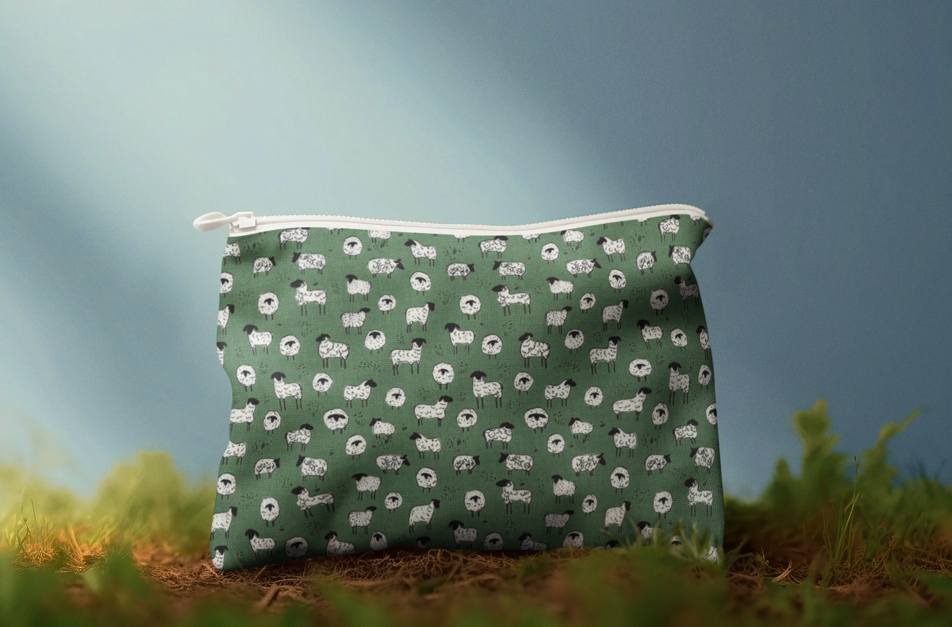 Riley Blake - Farm Living Sheep - Green