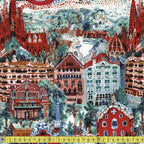 Art Gallery Fabrics - Barceloa - Barcelona Landmarks - Sewing and Dressmaking Fabric