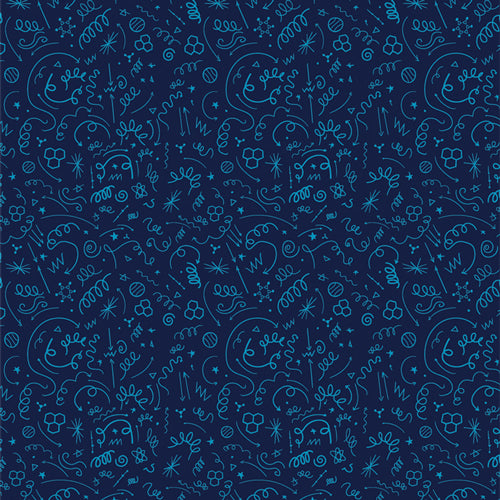 Art Gallery Fabrics - Rocket Science - Lab Doodles - Sewing and Dressmaking Fabric