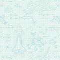 Art Gallery Fabrics - Rocket Science - Stella Engineering White - Sewing and Dressmaking Fabric