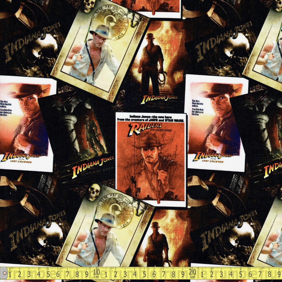 Camelot Fabrics - Indiana Jones - Film Posters Classic - Sewing and Dressmaking Fabric