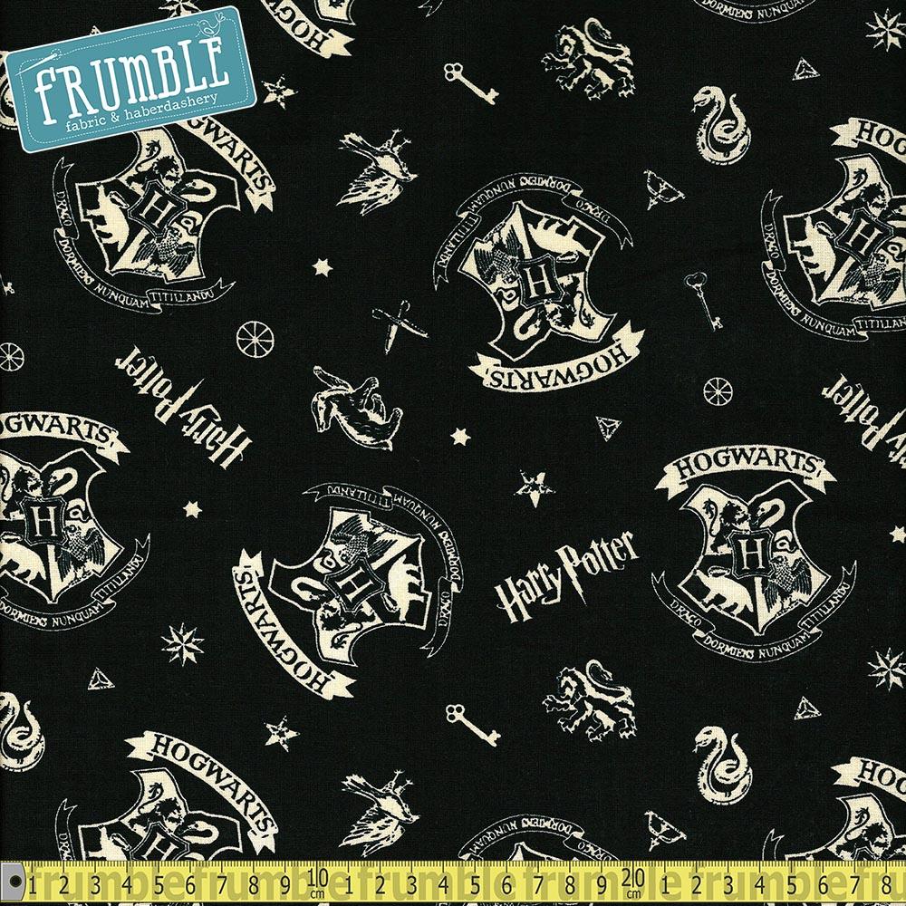 Harry Potter Hogwarts Black - Frumble Fabrics