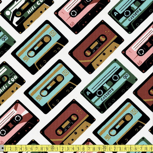 Cloud 9 Organic - Canvas Collective - Mix Tape - Sewing and Dressmaking Fabric