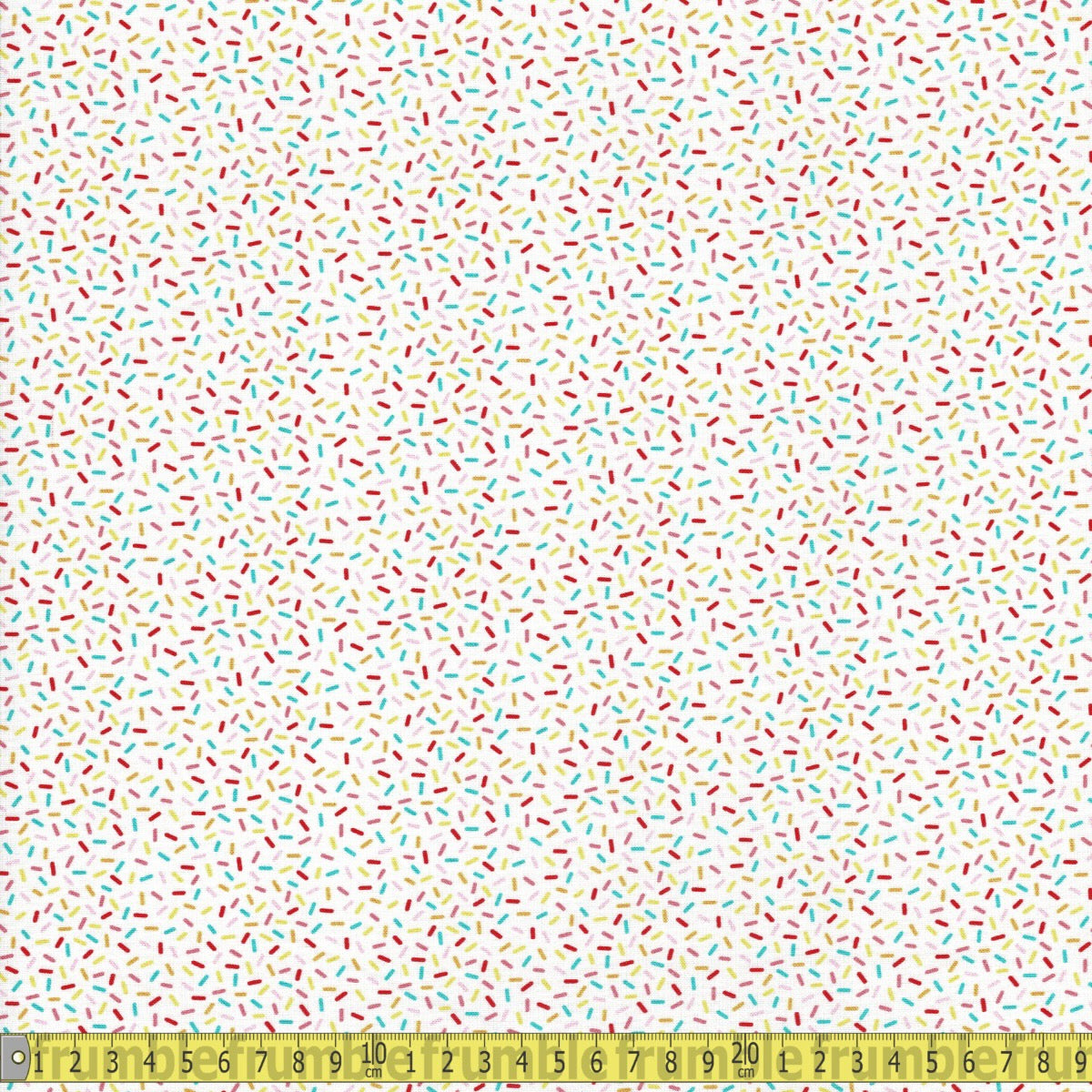 Colorful Sprinkle (White) Quilting Fabric by Michael Miller - Sewing and Dressmaking Fabric