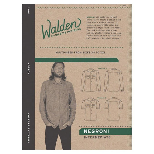 Negroni - Men's Shirt - Walden by Colette Patterns