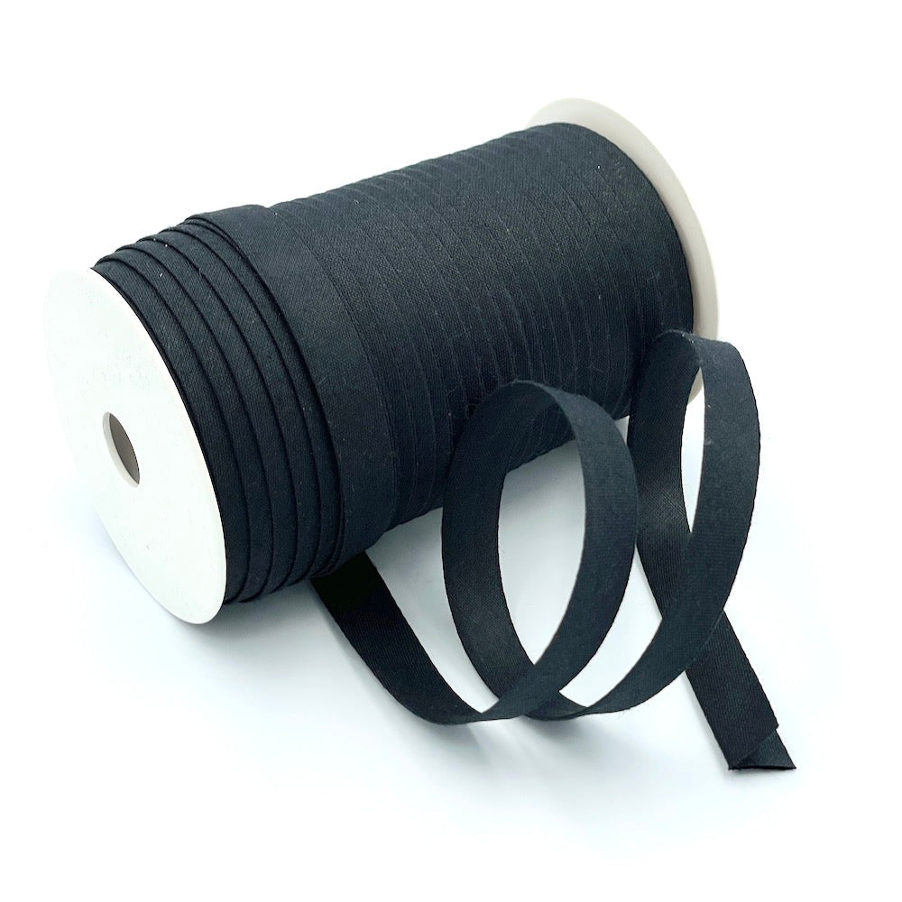5m Roll of Plain 12mm Double Fold Bias Binding