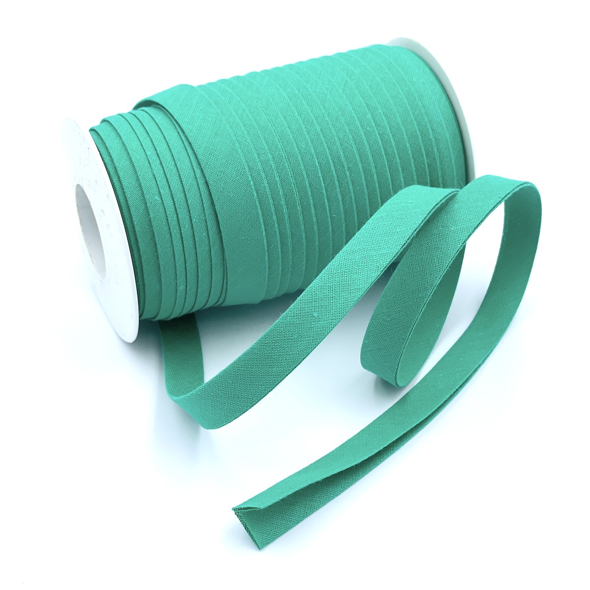 25m Reel of Plain 12mm Double Fold Bias Binding