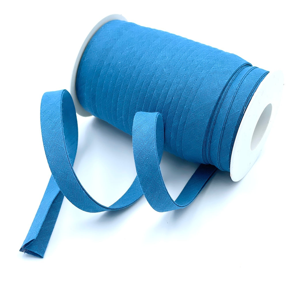 25m Reel of Plain 12mm Double Fold Bias Binding