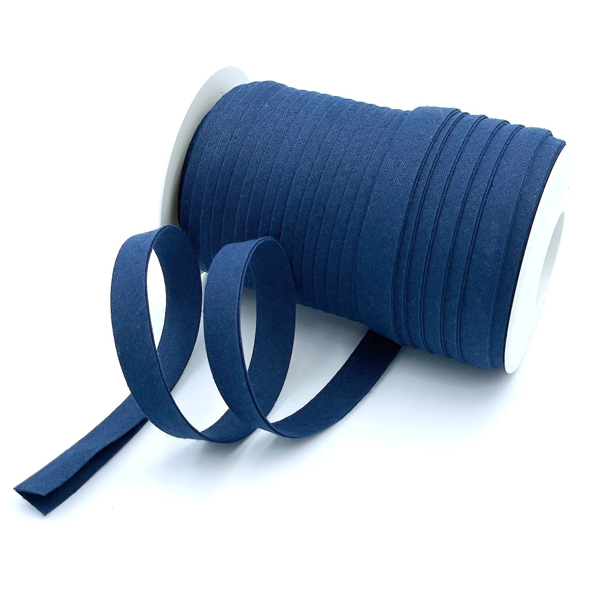 5m Roll of Plain 12mm Double Fold Bias Binding